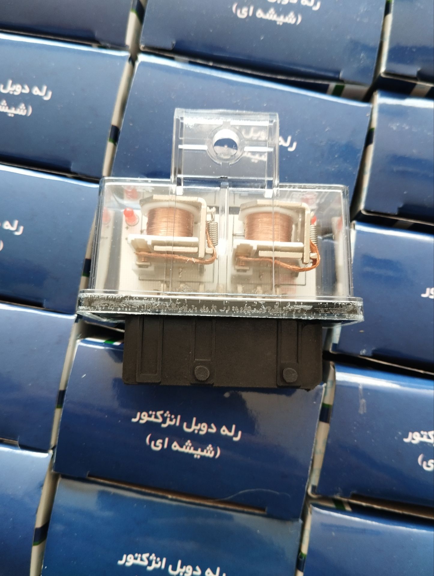 رله دوبل شیشه ای پژو چراغ دار درجه یک برند rsp